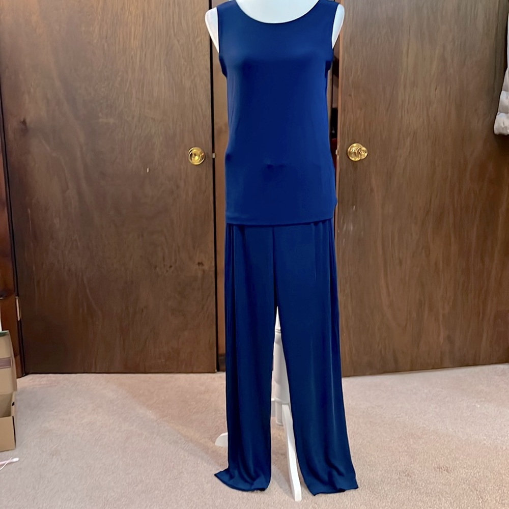 Travelers by Chicos pantsuit, size 1 in dark blue.